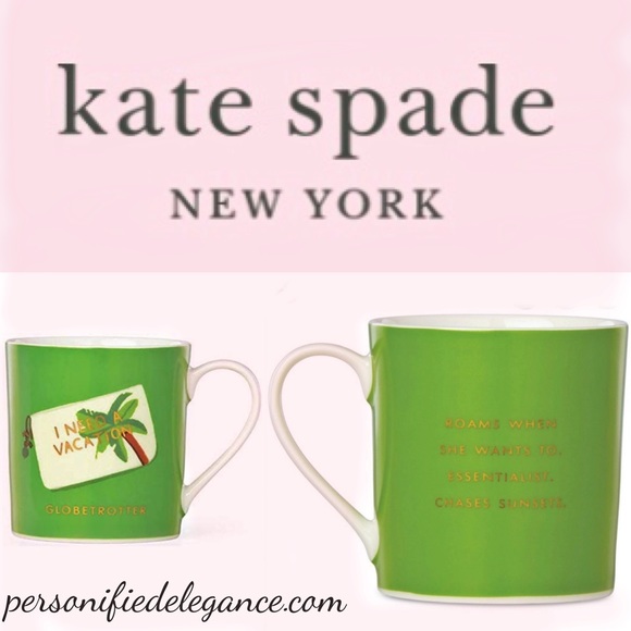 Kate Spade I Need A Vacation 12oz Mug